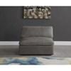 Cozy Stationary Fabric Chair (634Grey-Armless) image 3