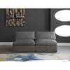 Cozy Stationary Fabric Sofa (634Grey-S78) image 3