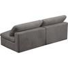 Cozy Stationary Fabric Sofa (634Grey-S78) image 4