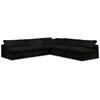 Cozy Fabric 5 pc Sectional (634Black-Sec5B) image 1