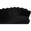 Gardenia Stationary Fabric Sofa (684Black-S) image 10