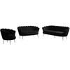 Gardenia Stationary Fabric Sofa (684Black-S) image 17