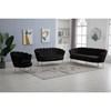 Gardenia Stationary Fabric Sofa (684Black-S) image 18