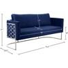 Casa Stationary Fabric Sofa (691Navy-S) image 7