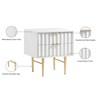 Modernist 2-Drawer Nightstand (801White-NS) image 11