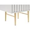 Modernist 2-Drawer Nightstand (801White-NS) image 8