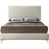 Geri King Upholstered Panel Bed (GeriCream-K) image 5