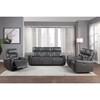 Burwell Power Leather Look Recliner (9446GY-1PW) image 5