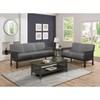 Lewiston Stationary Fabric Loveseat (1104GY-2) image 4