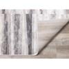 Chorus Grey White Striped Rug, 5'3