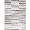 Chorus Grey White Striped Rug, 7'10