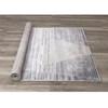 Chorus Beige Blue Distressed Geometric Rug, 5'3