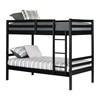 Fakto 11819 Solid Wood Twin Bunk Bed - Matte Black image 2
