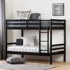 Fakto 11819 Solid Wood Twin Bunk Bed - Matte Black image 3