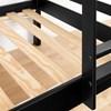 Fakto 11819 Solid Wood Twin Bunk Bed - Matte Black image 5