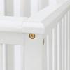 Cotton Candy 11849 Baby Crib 4 Heights with Rail - Pure White image 6