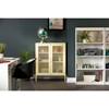 Crea 13077 Metal Mesh 2-Door Accent Cabinet - Yellow image 3