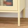 Crea 13077 Metal Mesh 2-Door Accent Cabinet - Yellow image 5
