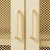 Crea 13077 Metal Mesh 2-Door Accent Cabinet - Yellow image 9