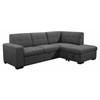 Vincente Fabric Sleeper Sectional (Vincente 2 pc Sleeper Sectional - Crispin Ash) image 1