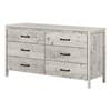 Gravity 6-Drawer Dresser (11896) image 1