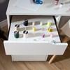 Crea 7550728 Sewing Craft Table on Wheels - Pure White image 3