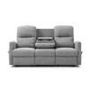 Athens Reclining Fabric Sofa (8104-3- GIORGIO CHARCOAL) image 1