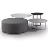 Marshmallow Fabric Ottoman (Marshmallow Swivel Ottoman - Silver/Twist Earl Grey) image 2