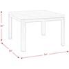 Square Francesca Counter Height Dining Table with Marble Top (CFC300CTTC) image 5
