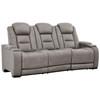 The Man-Den Power Reclining Leather Match Sofa (U8530515C) image 1