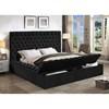 Queen Upholstered Platform Bed with Storage (IF 5793 - 60) image 2