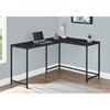 I 7396 Computer Desk - Black Marble/Black Metal image 2