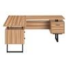 Computer Desk - Reclaimed Wood/Black Metal (I 7612) image 3
