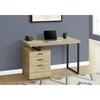 I 7643 Computer Desk - Natural/Black Metal image 2