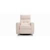 Sydney Power Swivel Rocker Leather Recliner with Wall Recline (SYDNEY-163-Lotus Ivory) image 2