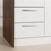Myro 13541 Kitchen Island - Natural Walnut and White image 11