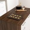 Myro 13541 Kitchen Island - Natural Walnut and White image 14
