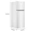 24-inch, 12.9 cu.ft. Freestanding Top Freezer Refrigerator (WRT313CZLW) image 6