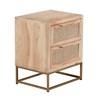 2-Drawer Nightstand (BE0159-1-WODNAT-3RNNS) image 1