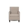 Fauteuil d'appoint fixe Pia en cuir (77040-02-SOLANA-TUSK) image 1