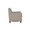 Fauteuil d'appoint fixe Pia en cuir (77040-02-SOLANA-TUSK) image 3
