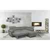 Fabric 3 pc Sectional (Justin 3 pc Sectional - Grey) image 2