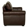 Causeuse fixe Borrego en cuir et aspect cuir (77890-03-GRADE100-WALNUT) image 3