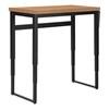 I 7677 Adjustable Height Computer Desk - Reclaimed Wood/Black image 2