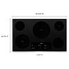 36-inch, Built-in Electric Cooktop with FlexHeat™ Element (WCE97US6KS) image 3