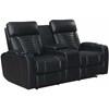 Lavon Power Reclining Leatherette Loveseat with Console (LA950LK) image 3
