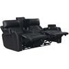 Lavon Power Reclining Leatherette Loveseat with Console (LA950LK) image 4