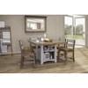 Pueblo Gray Dining Table with Pedestal Base (IFD3401CTBBA/IFD3401CTBTP) image 2
