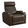 Screen Time Power Leather Look Recliner (2170506) image 1