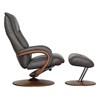 Fauteuil inclinable motorisé pivotant Q14 en cuir (50014-02-BRONCO-CARBON) image 2